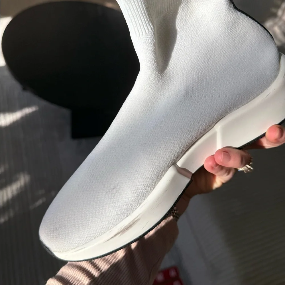 Alo White Sock Sneakers - Picture 5 of 11